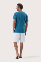 Back view of the By The Sea Bali Aling T-Shirt Light Blue – clean tailoring and refined craftsmanship