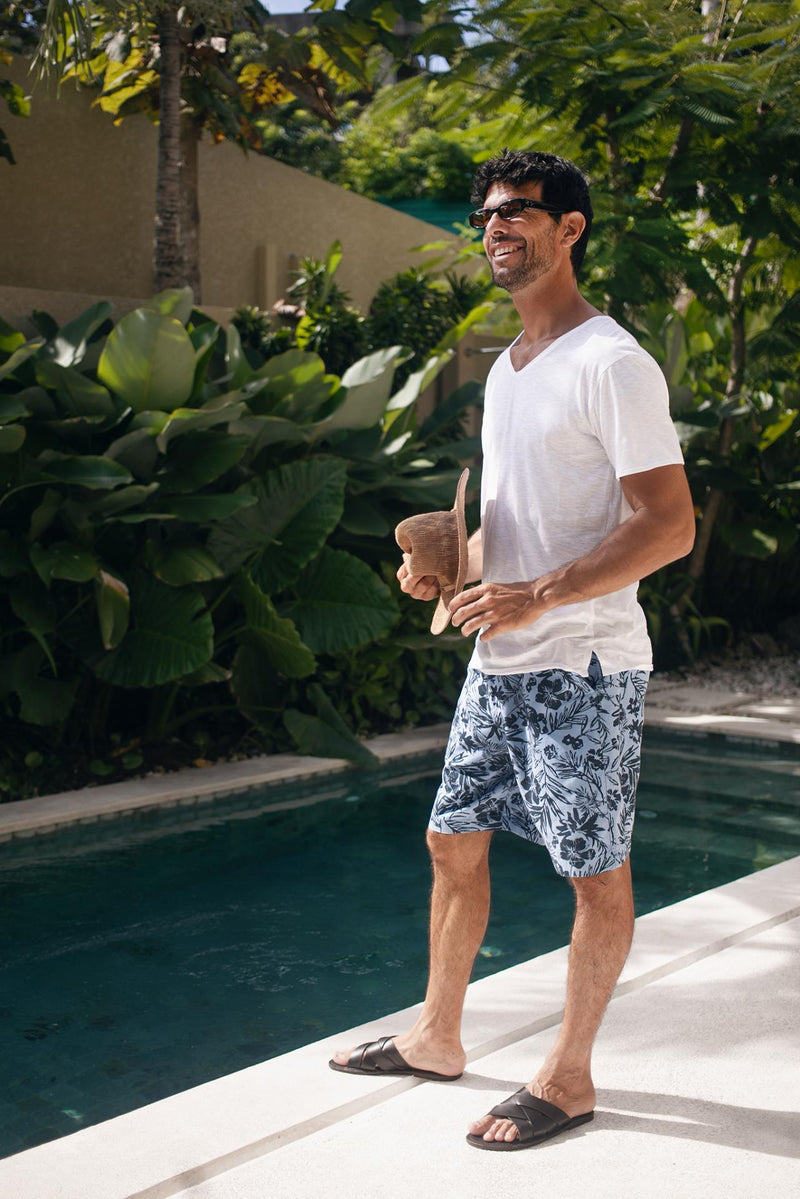 Aling T-Shirt White styled on location by By The Sea Bali – relaxed island resort look for men