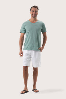 By The Sea Bali Aling T-Shirt Sage – refined men's resort tee with a relaxed, contemporary silhouette