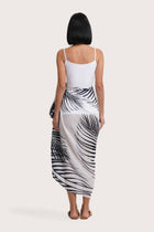 Elegant back view of the Amaya Sarong in Palma