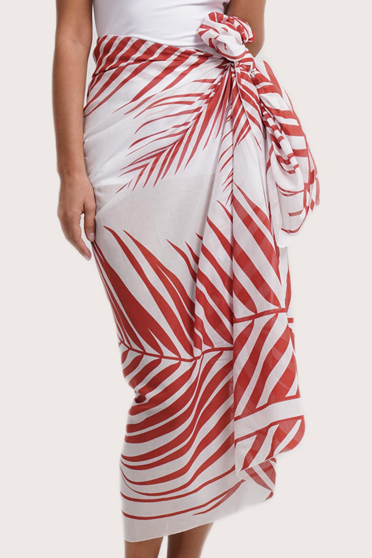 Island-inspired styling featuring the Amaya Sarong in Palma