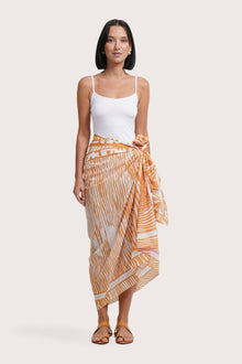 Amaya Sarong in Stripe Island with an effortless resortwear silhouette
