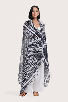 Amaya Sarong in Stripe Island with a refined resortwear silhouette