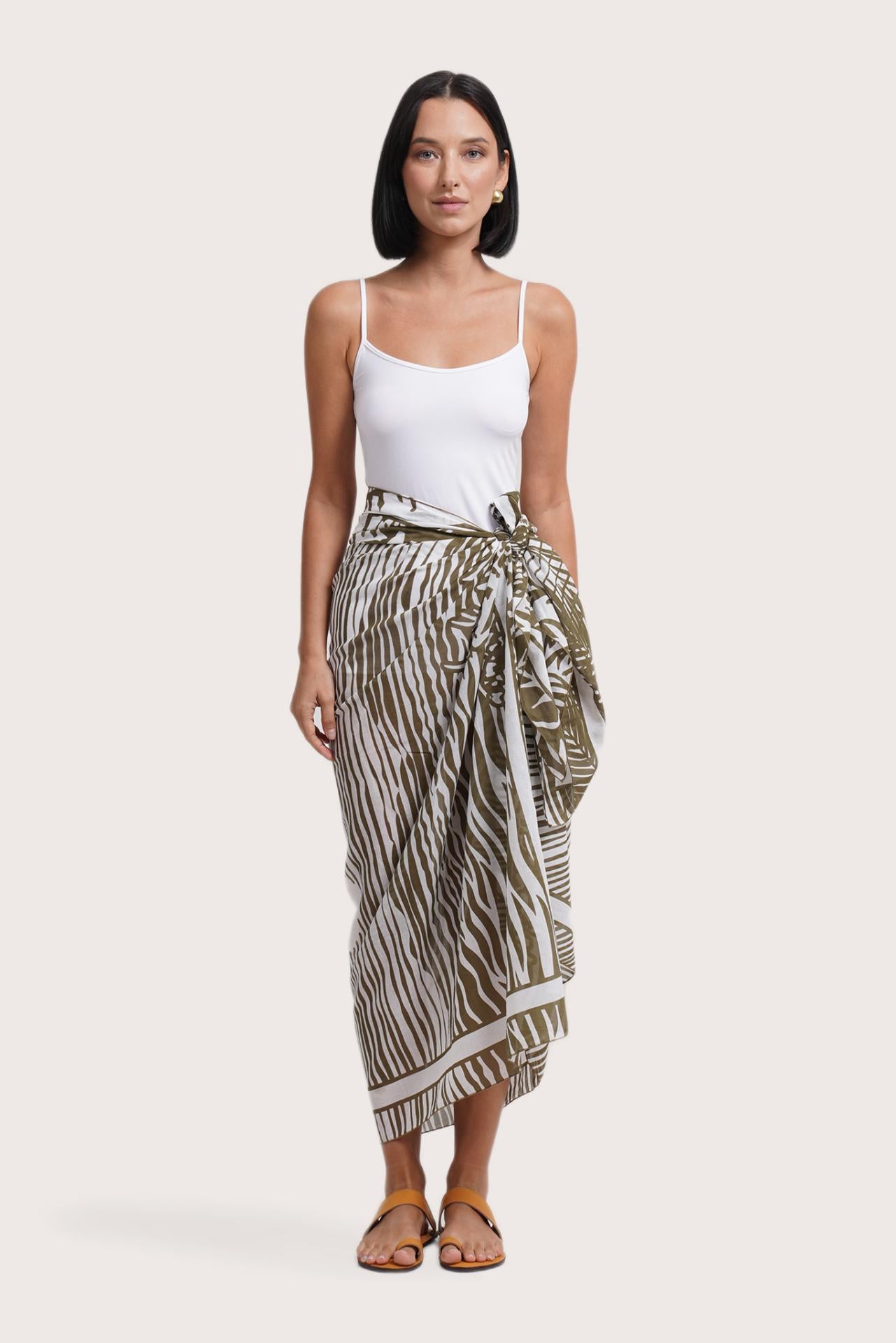 Amaya Sarong in Stripe Island designed for effortless tropical style