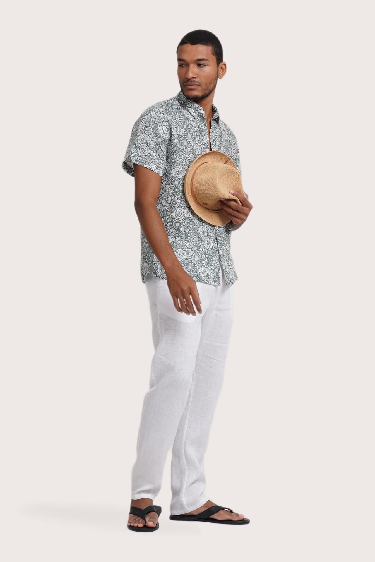 Angkasa Linen Shirt Flower Bloom