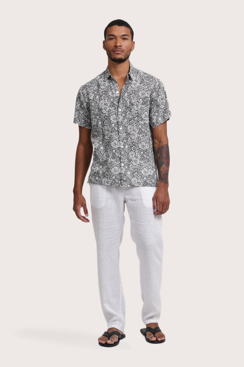 Angkasa Linen Shirt Flower Bloom