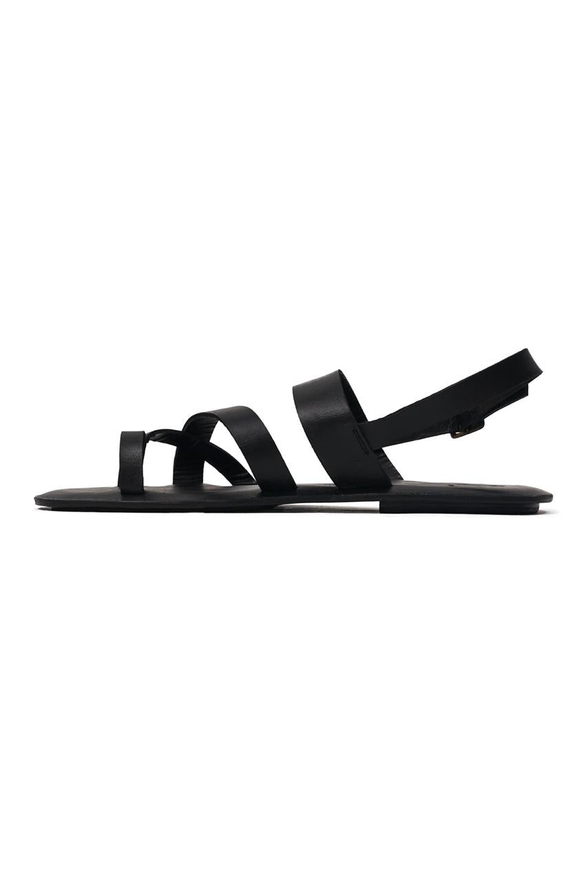 Side profile of Arus sandal highlighting sleek and modern resort footwear silhouette