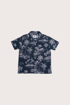Bali Tropical Shirt in Island Palm print designed for effortless island living