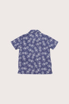 Elegant back view of the Bali Tropical Shirt in Pineapple print