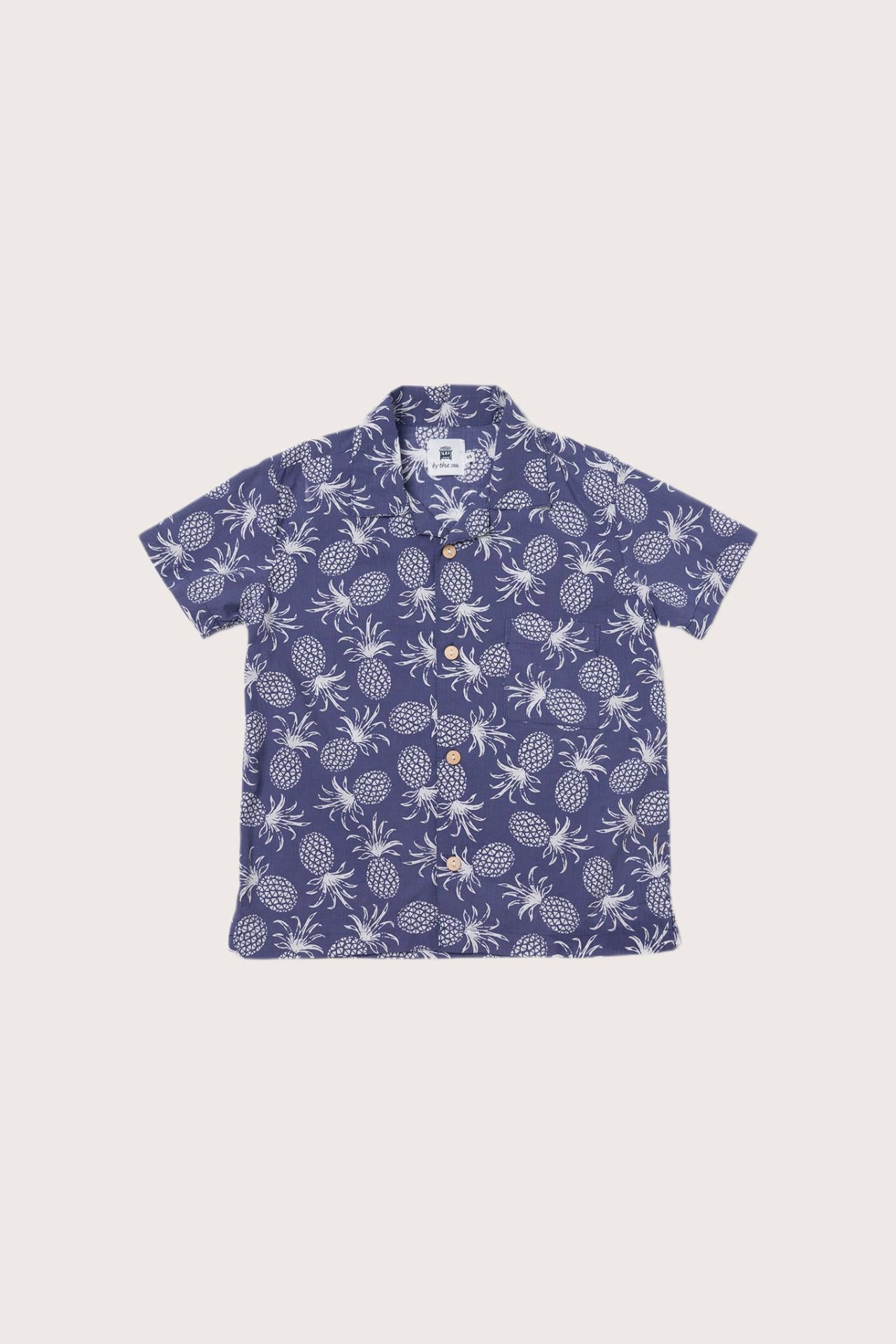 By The Sea Bali Bali Tropical Shirt in Pineapple print with a relaxed island-inspired silhouette