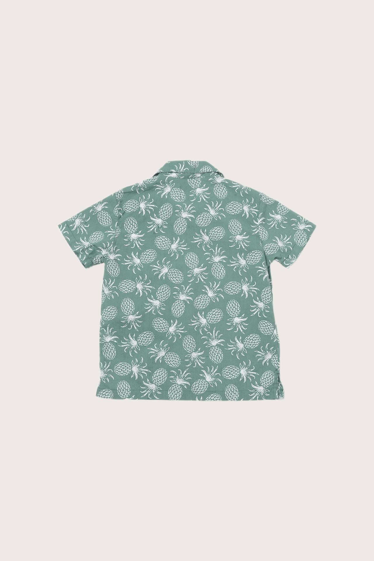 Artistic Pineapple artwork showcased on the Bali Tropical Shirt