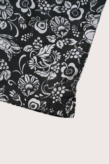Detailed view of the Veg and Crab pattern on the Bali Tropical Shirt