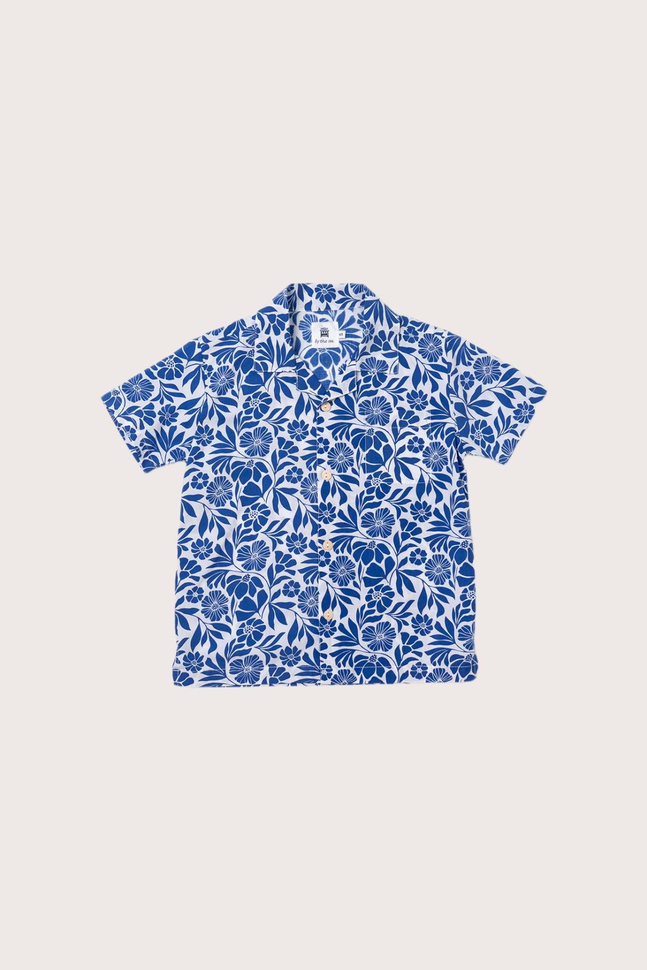 By The Sea Bali Tropical Short Sleeves Cotton Shirt with a relaxed island-inspired silhouette