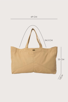 measurement details of Barcha Totebag Creme