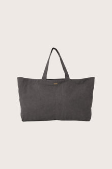 Dark brown Barcha tote bag by By The Sea Bali displayed from the front