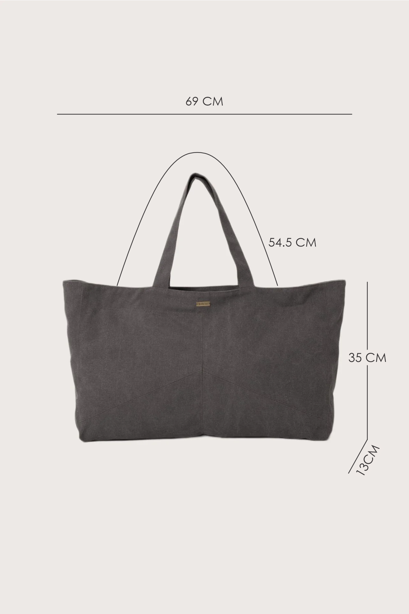 measurement details of Barcha Totebag Dark Brown