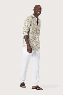 Baron Linen Shirt Autumn Forest