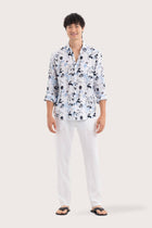 Baron Linen Shirt  Flower