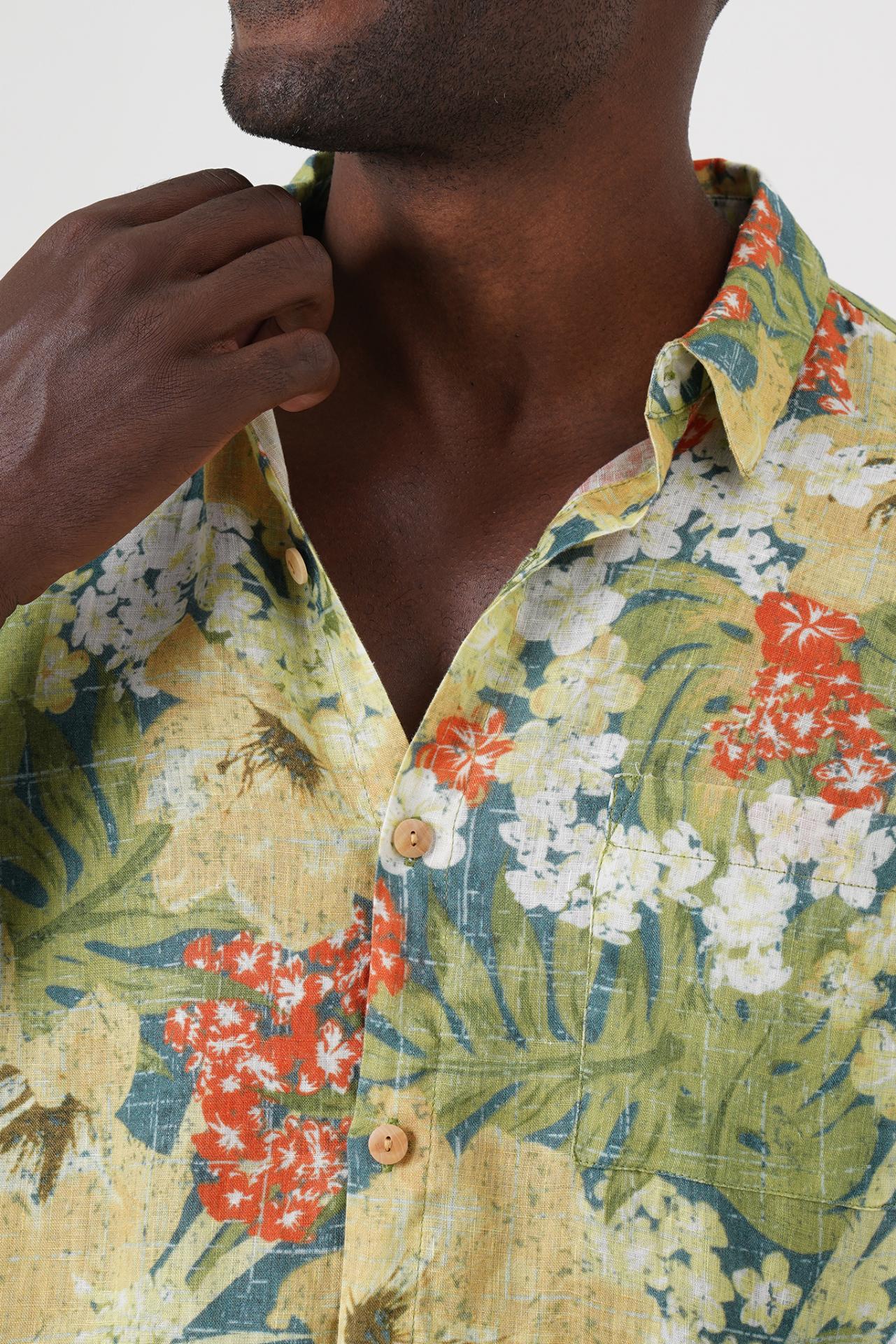 Baron Linen Shirt Tropis