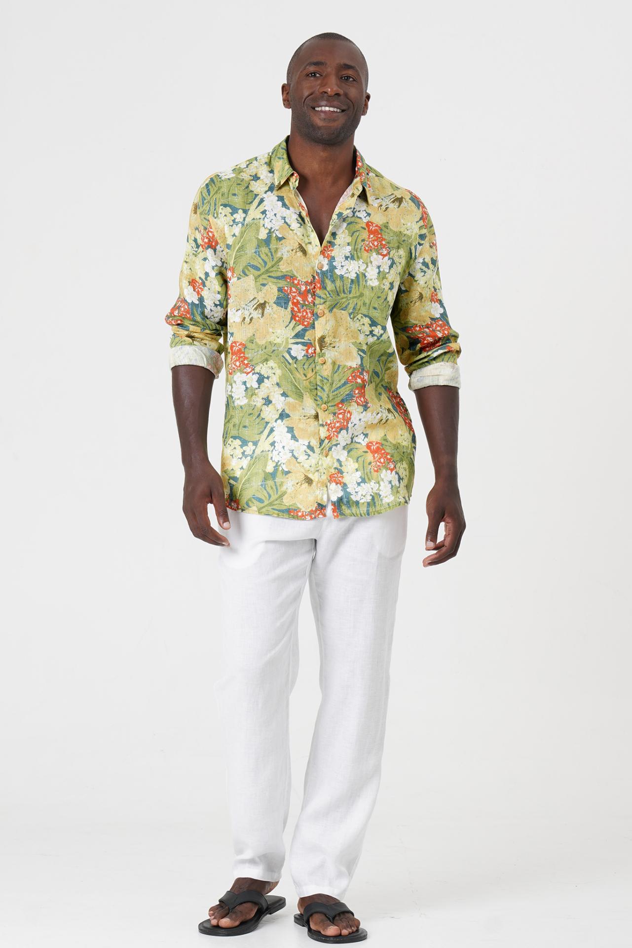 Baron Linen Shirt Tropis