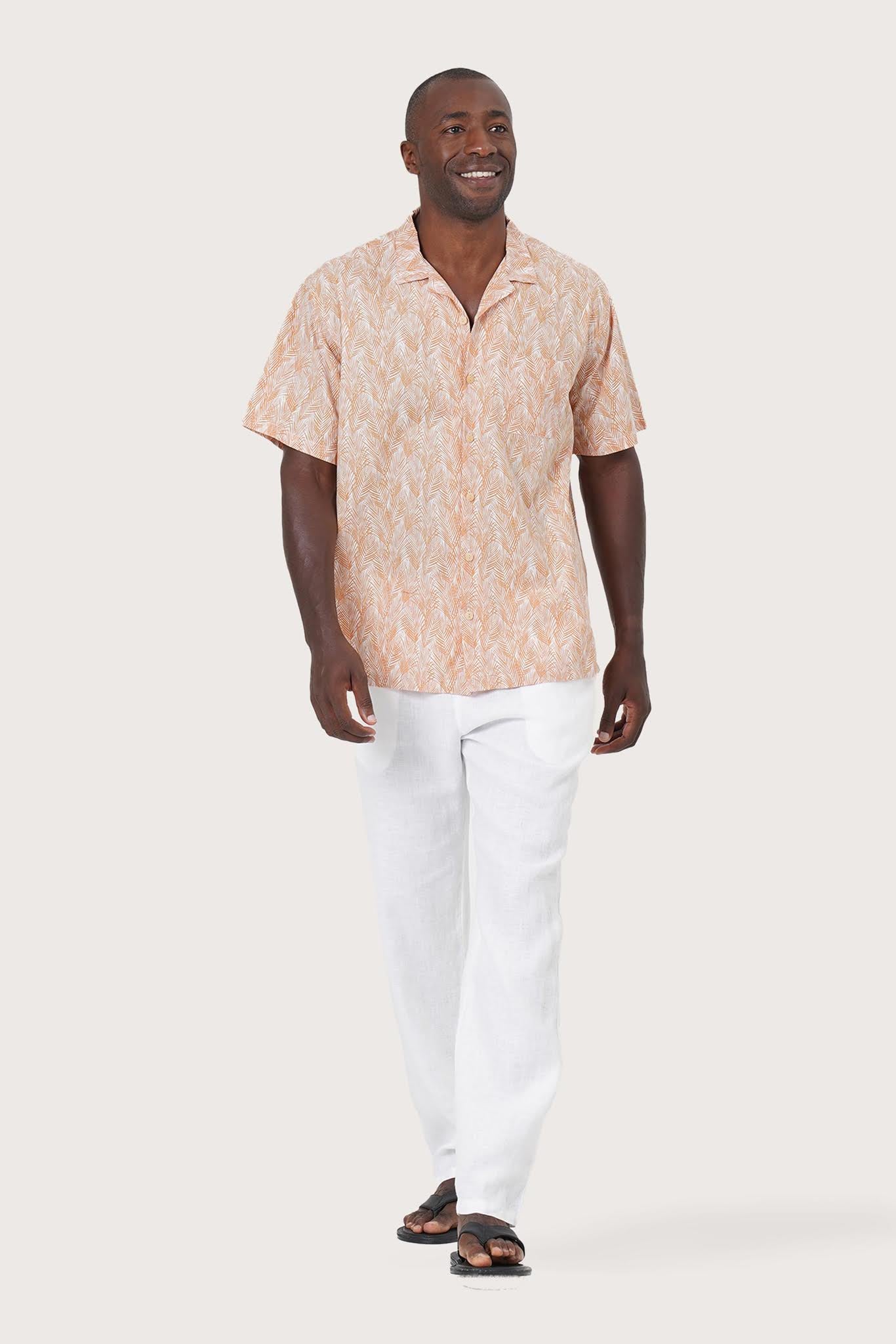 Baronang Cotton Shirt Bamboo Leaves - By The Sea Bali