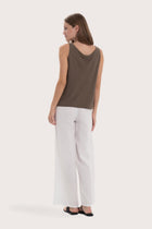 Elegant back view showcasing the clean lines and relaxed fit