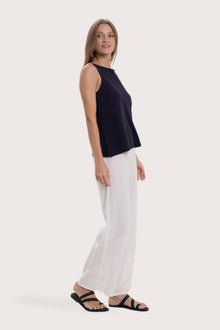 Lightweight tanktop designed for sophisticated tropical dressing