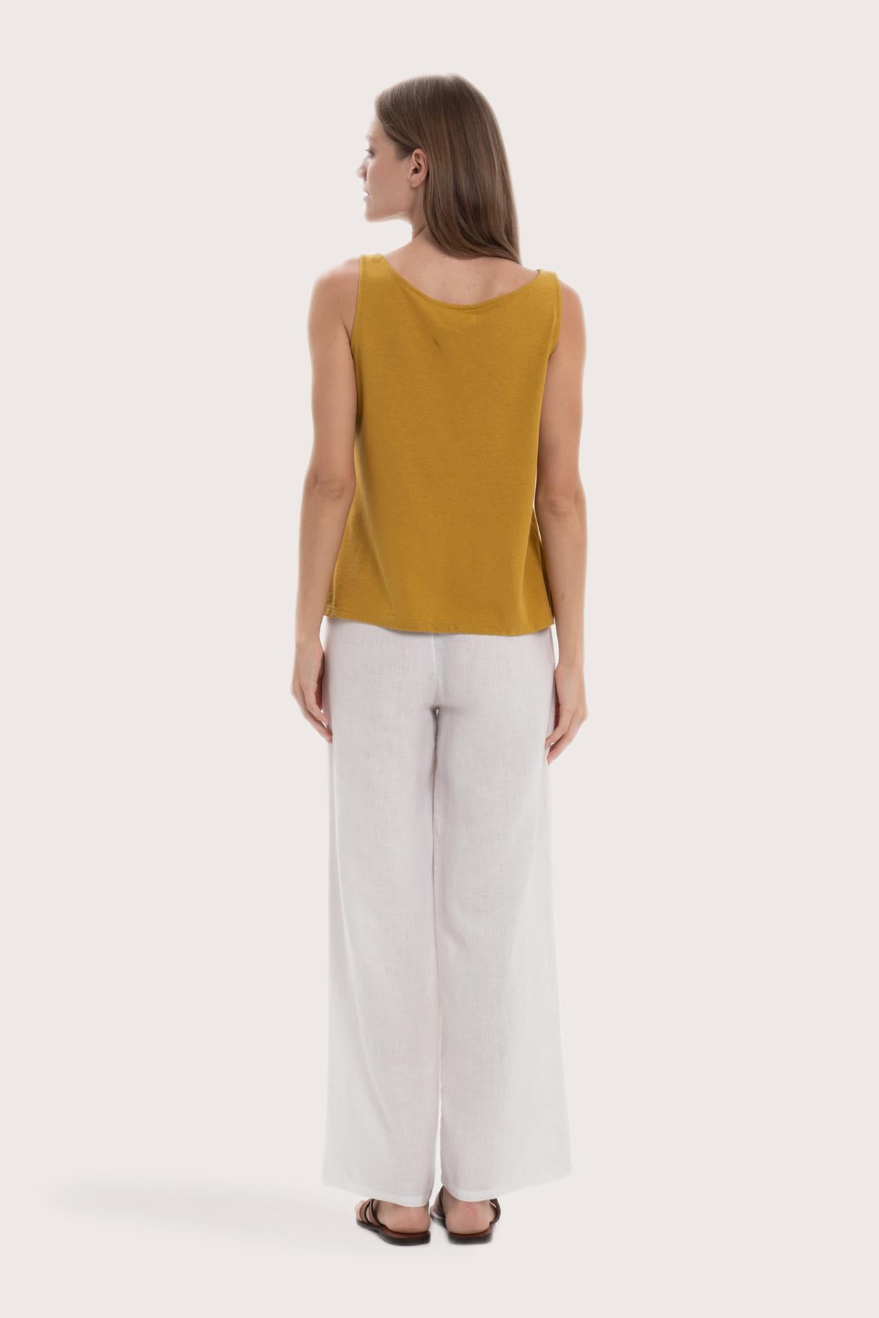 Elegant back view showcasing the clean lines and relaxed fit