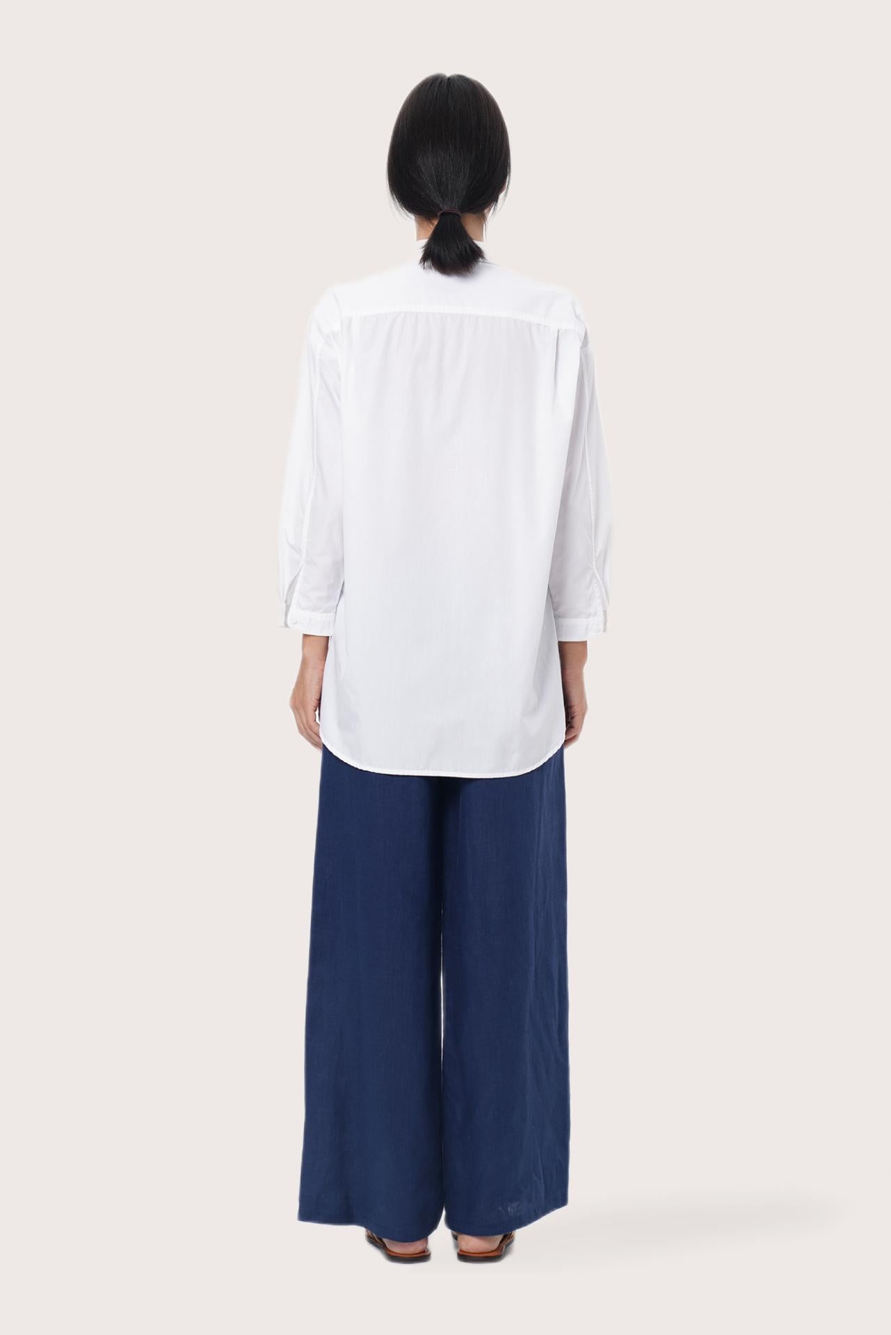 By The Sea Bali Back view of the Bey Loose Shirt in White