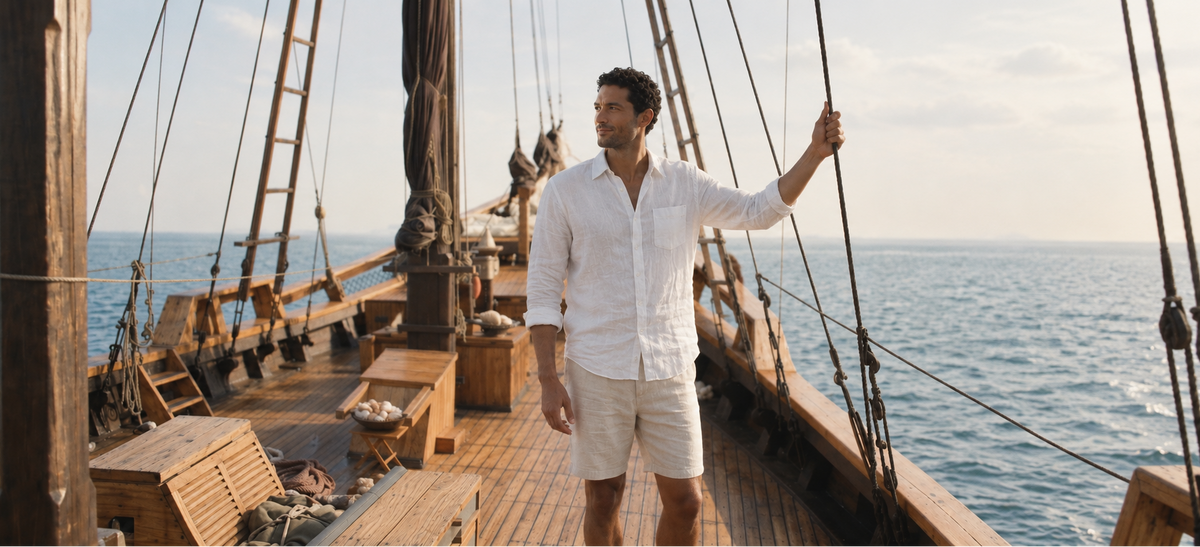 men wearing linen shirt and pants