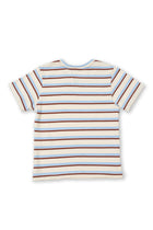 Classic back view of the Brody Kids Cotton T-shirt in Stripe
