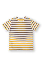 Soft striped cotton fabric detail on the Brody Kids Cotton T-shirt