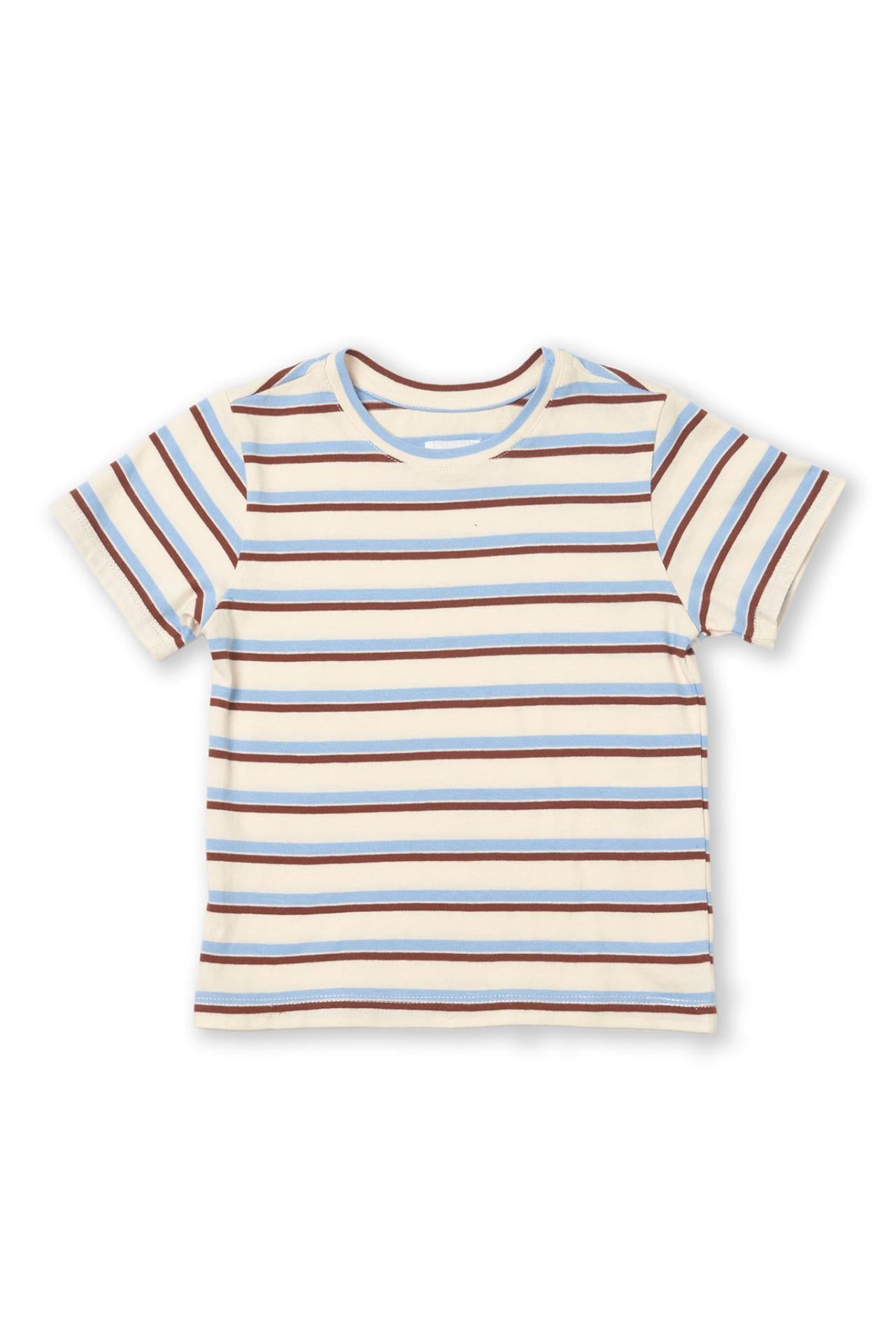 By The Sea Bali Brody Kids Cotton T-shirt in Stripe with a relaxed everyday silhouette