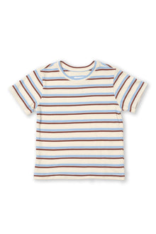 By The Sea Bali Brody Kids Cotton T-shirt in Stripe with a relaxed everyday silhouette