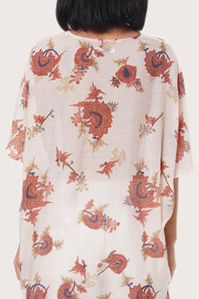 By The Sea Bali Lightweight fabric detail featuring the Calendula Crème motif