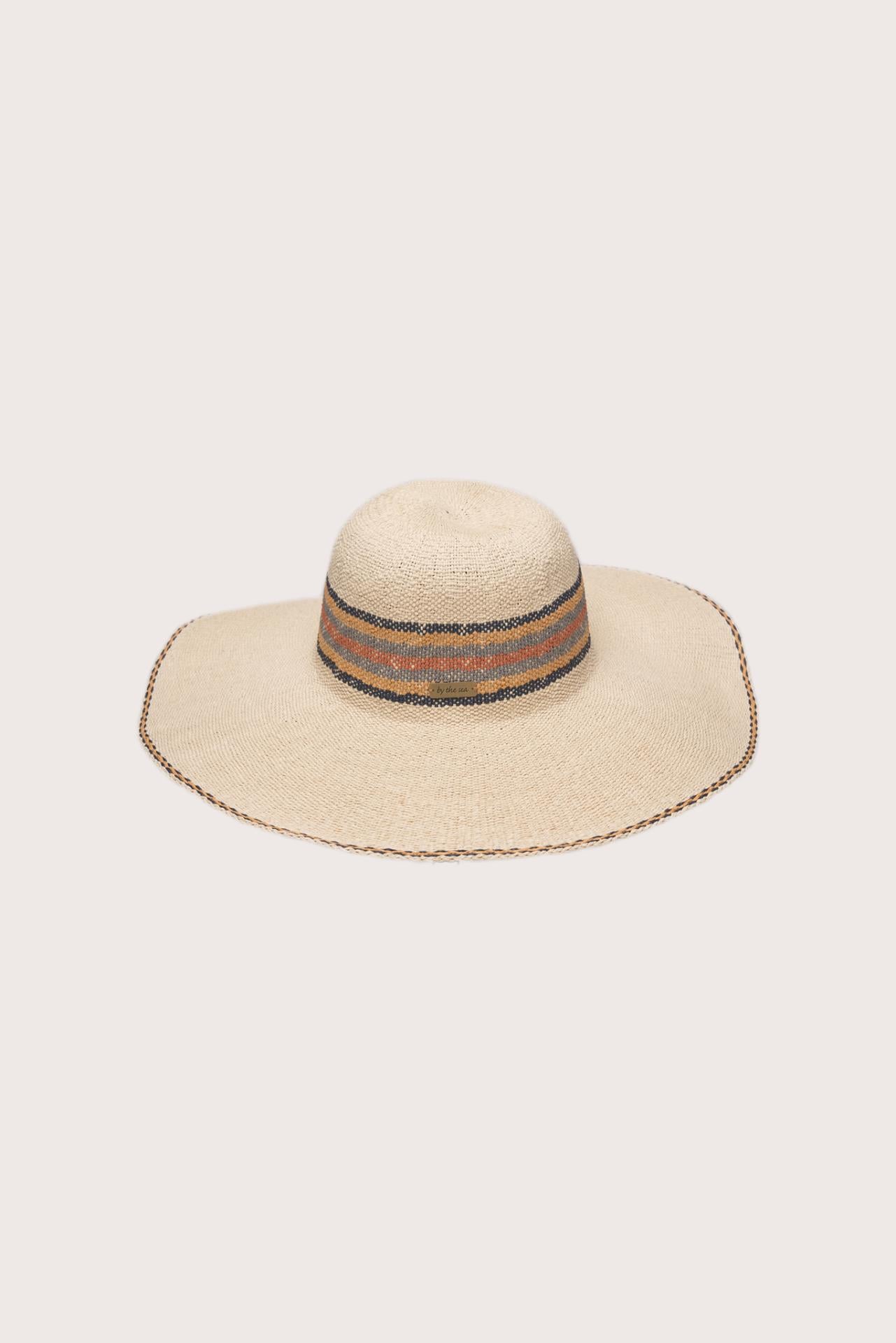 Back view of the Caska Beach Hat showcasing its natural woven texture and relaxed fit