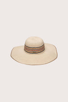 Back view of the Caska Beach Hat showcasing its natural woven texture and relaxed fit