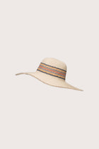 Side view of the Caska Beach Hat highlighting its soft structured brim and airy resort silhouette