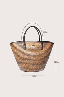 Full view of the Cora Bag capturing its spacious design and timeless vacation appeal