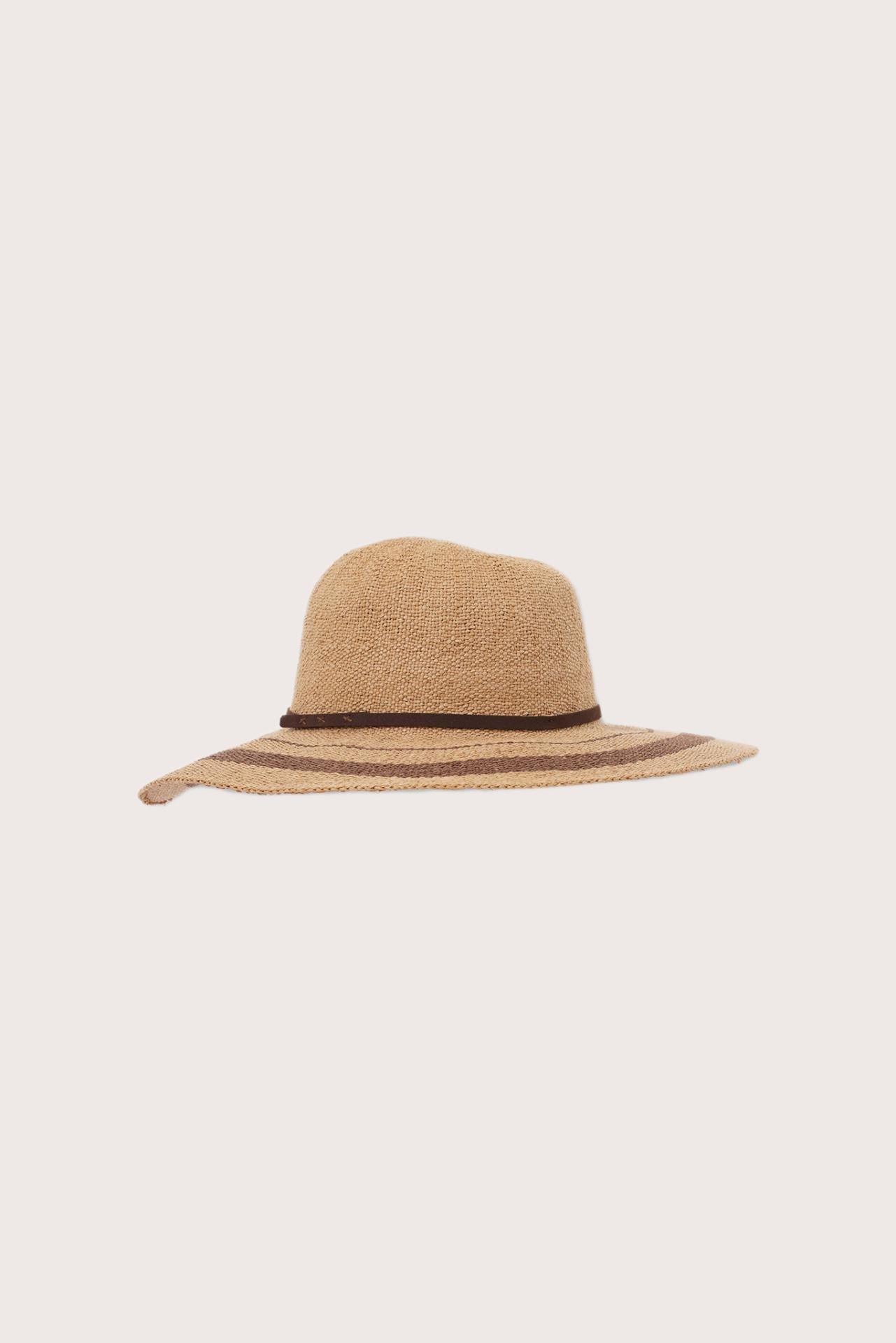 Side view of the Genova Hat highlighting its refined shape and lightweight construction