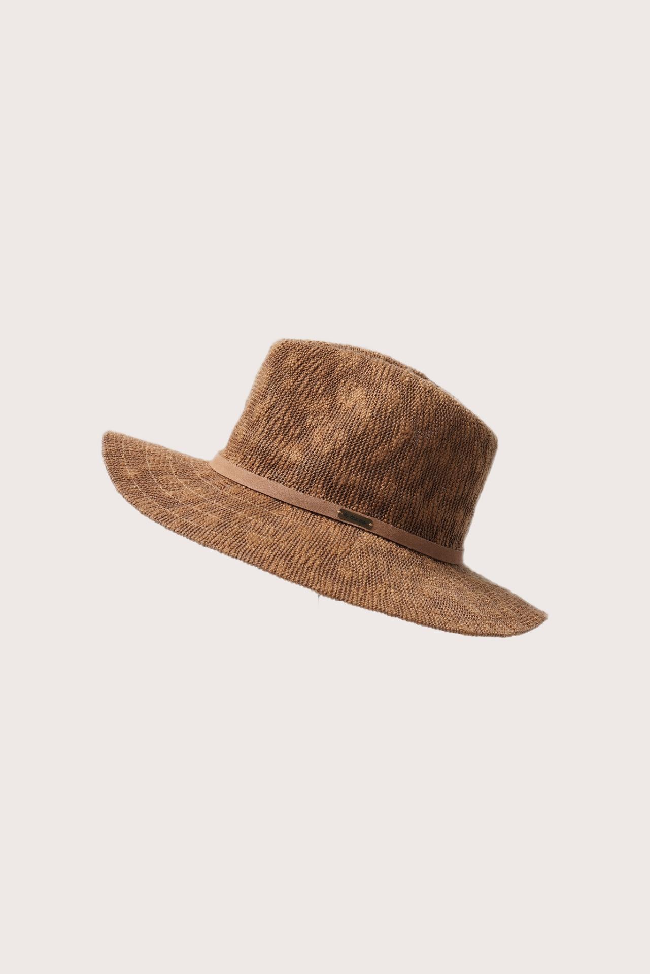 Side view of the Gino Travel Hat highlighting its lightweight structure and effortless elegance