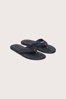 Jaco sandal in navy front view showcasing elegant straps and minimalist resort aesthetic