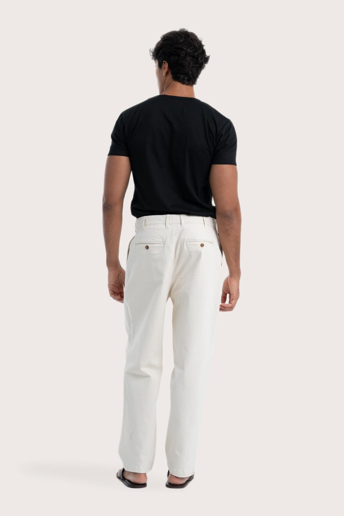 Back view of the creme Joey Pant