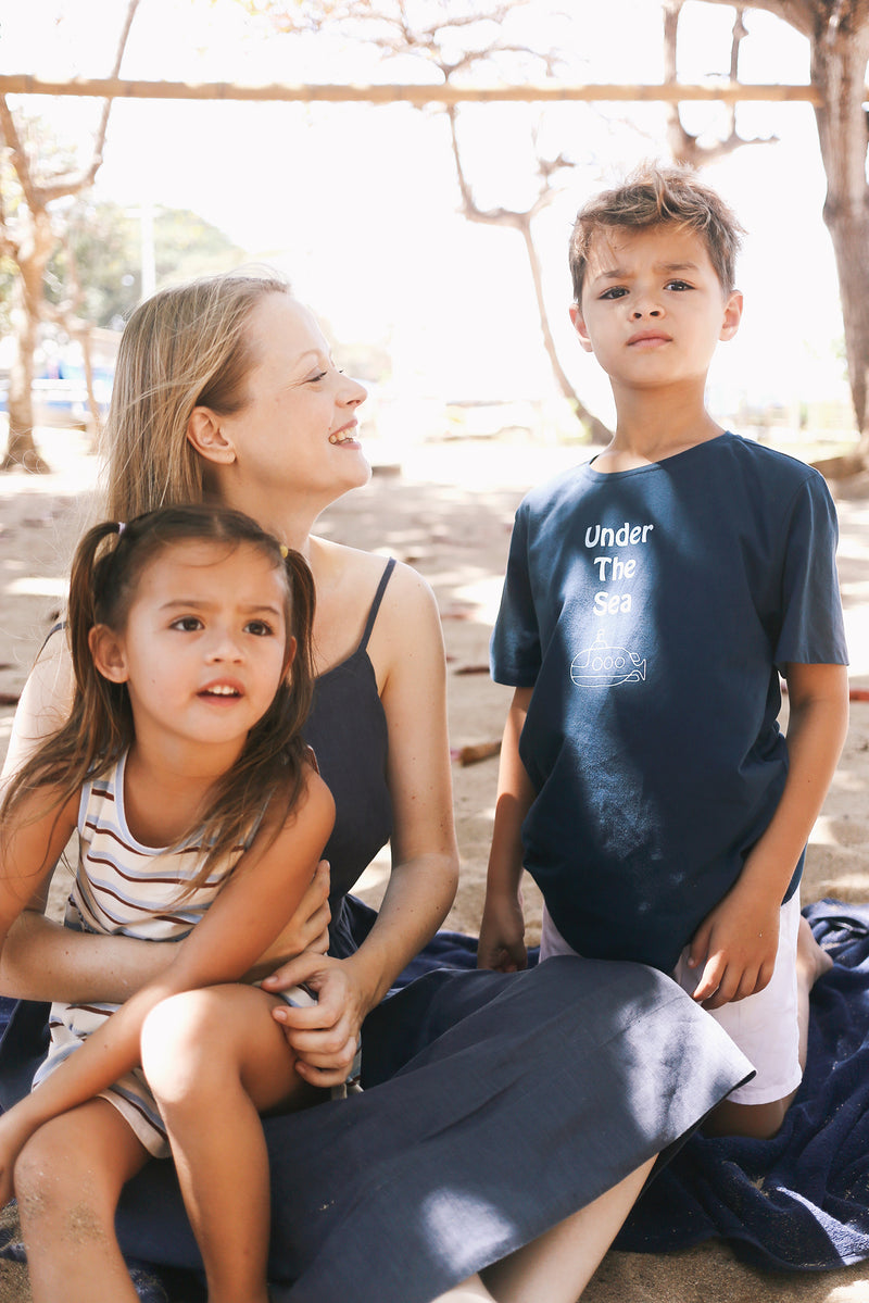 Relaxed island styling featuring the Kai Boys Cotton T-shirt Under The Sea