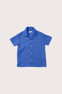 By The Sea Bali Kai Linen Shirt in Blue with a refined relaxed-fit silhouette