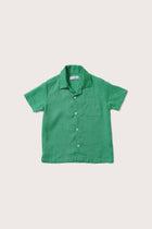 By The Sea Bali Kai Linen Shirt in Green with a refined relaxed-fit silhouette