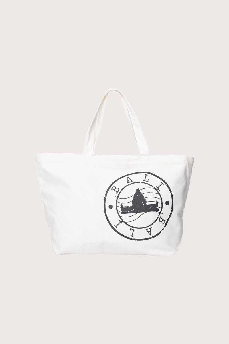 By The Sea Bali Kaia Bag in white featuring a refined silhouette and timeless resort elegance