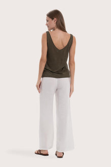Elegant back view showcasing the clean lines and effortless fit