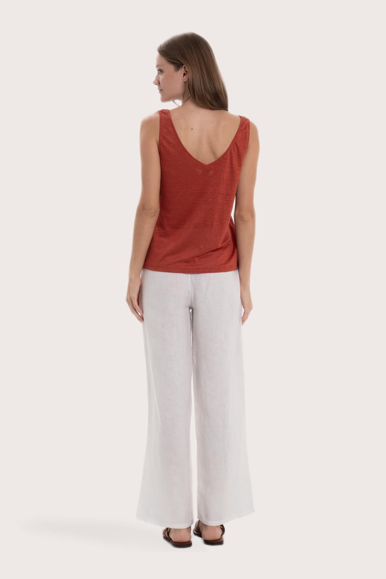 Elegant back view showcasing the clean lines and effortless fit
