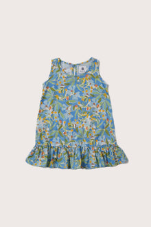 Kalu Dress in Blue Forest designed for effortless island elegance
